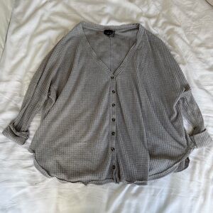 Urban Outfitters Gray Button-Up Cardigan